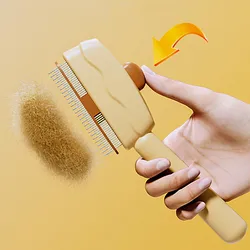Cepillo removedor de pelo para perros y gatos – Botón autolimpiante