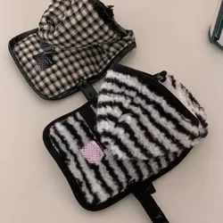 Chaqueta de invierno a cuadros para perros pequeños – Cálida y transpirable