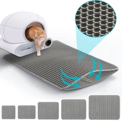 Estera atrapa arena para gatos – Doble capa impermeable antideslizante