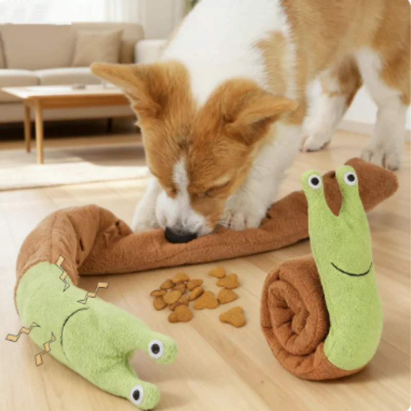 Juguete interactivo para gatos y perros en caracol - juego olfativo