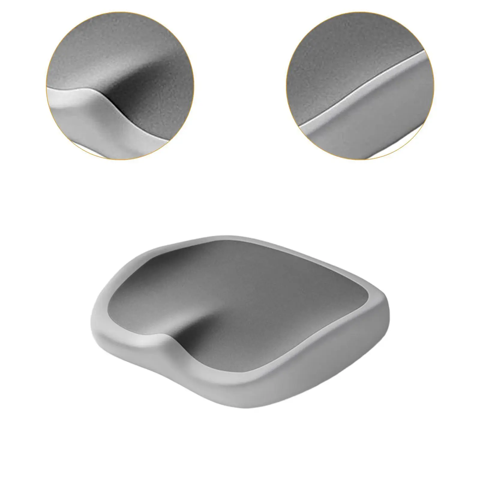 Cojín para asiento de silla de oficina, almohadilla ortopédica para glúteos de espuma viscoelástica con parte inferior antideslizante para comedor, coche y avión - imagen 5