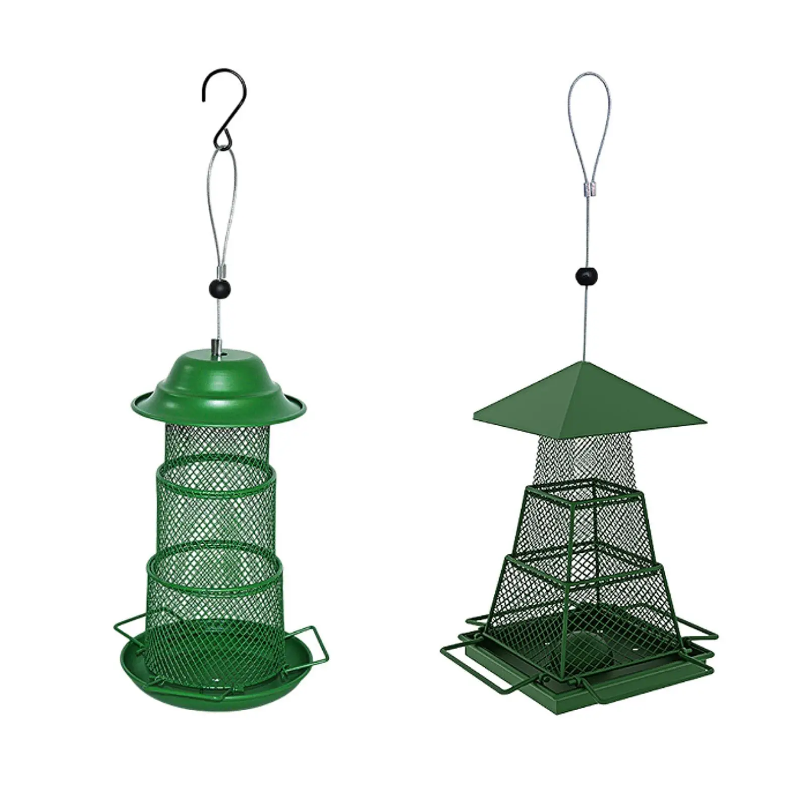Hanging Bird Feeder for Outdoor Metal Birdfeeder for Courtyard Porch Terrace