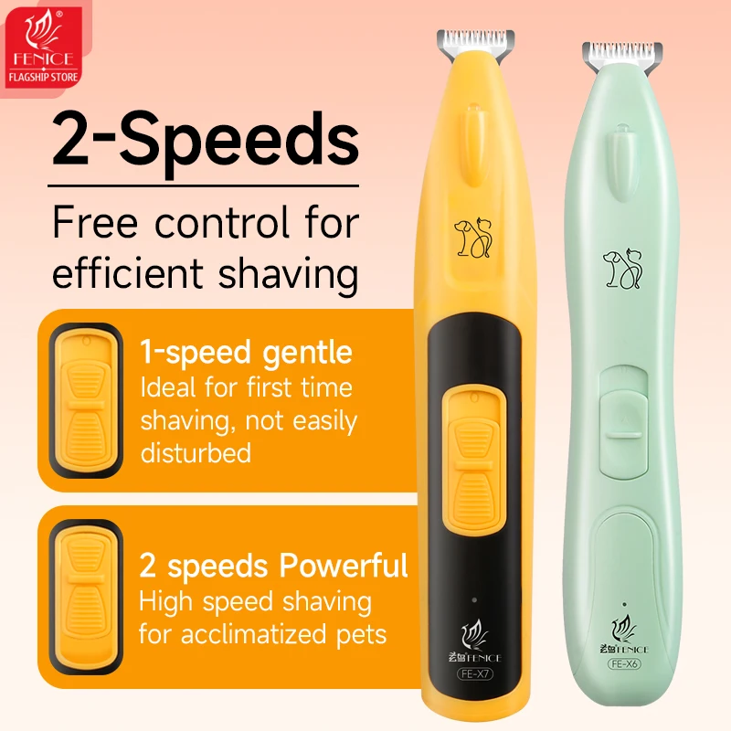 Fenice-cortadora de pata de perro y gato, pelo de orejas, ojos, zona íntima, con luz LED, cortadora de pelo para mascotas, cortadora de perros para el cuidado, hoja ancha de 18mm - imagen 5