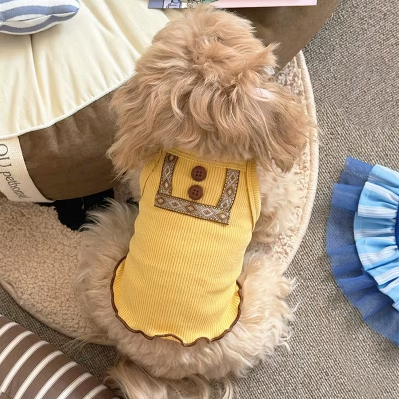 Chaleco de verano para perros y gatos – Suave, ideal para Bichón - imagen 5