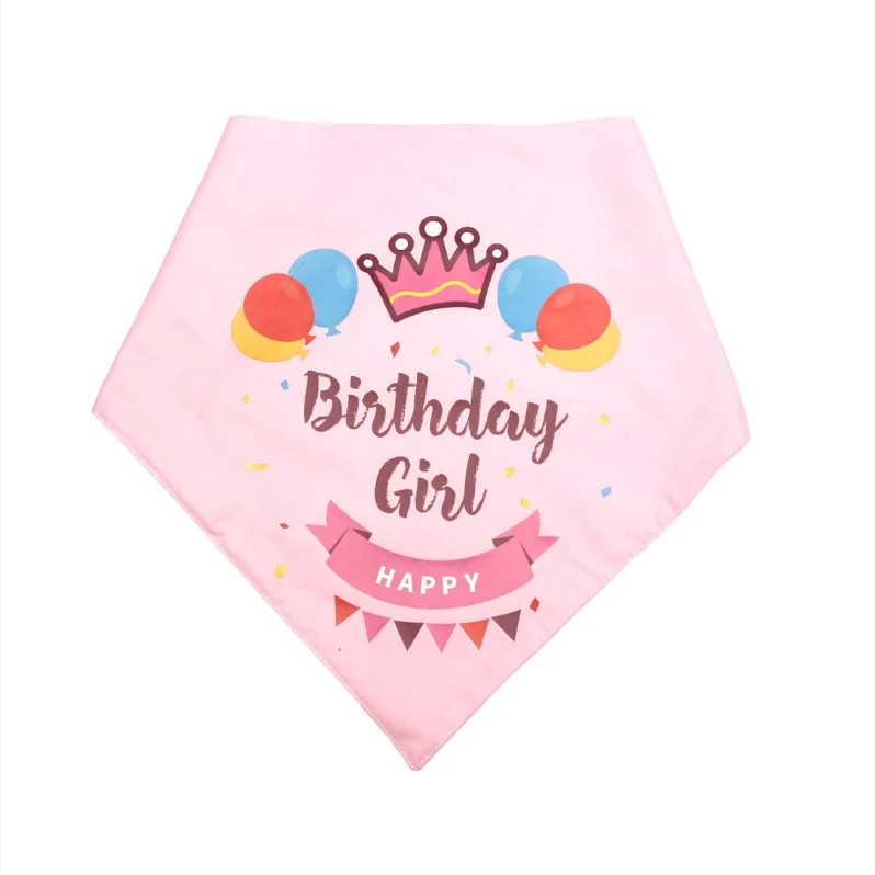 Toalla de Saliva de cumpleaños para mascotas, accesorios de toalla triangular bonitos para perros y gatos, accesorios para bufandas, babero - imagen 5