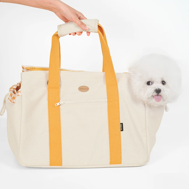 Bolsa transpirable para mascotas pequeñas, Bolso multiusos para perros y gatos, nido portátil plegable de doble uso, monedero móvil para perros - imagen 4
