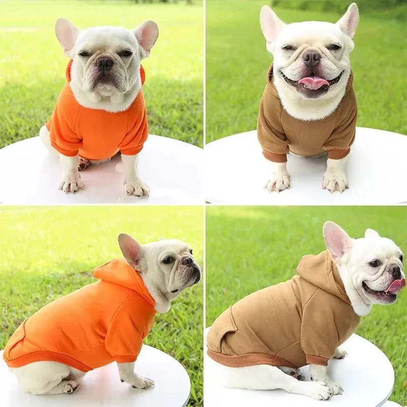 Vêtements polaires pour animaux de compagnie, gilet chaud pour chien, sweat à capuche mignon, manteau, Costumes pour petit et moyen animal de compagnie, chemise, veste, vêtements d'hiver - imagen 5