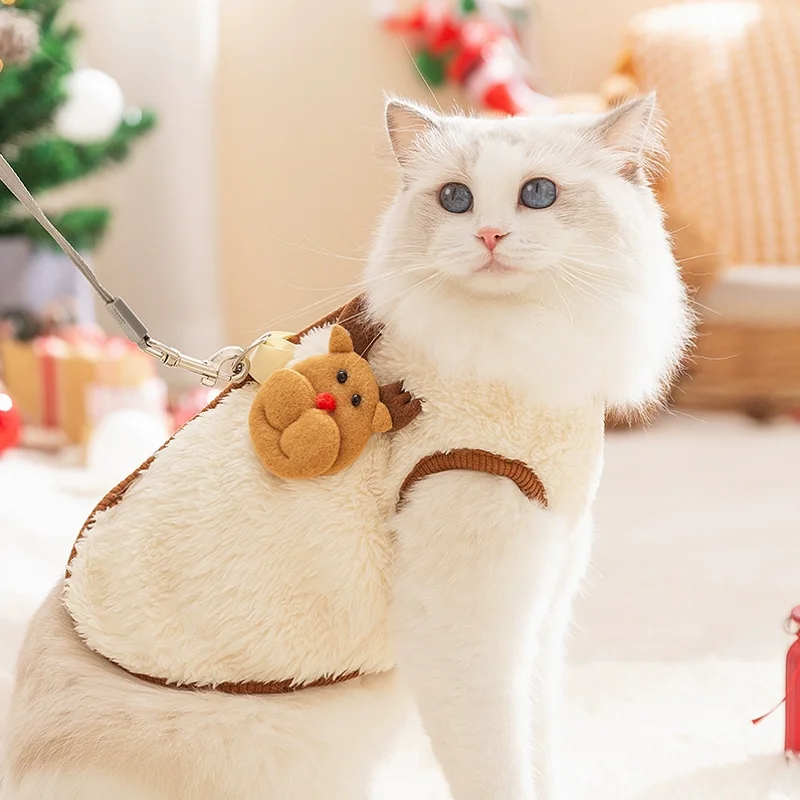 Soft Fleece Dog Coat Puppy Christmas Costumes Autumn Winter Dog Clothes Warm Vests Chihuahua Dachshund Clothing Xmas Dog Outfit - imagen 4