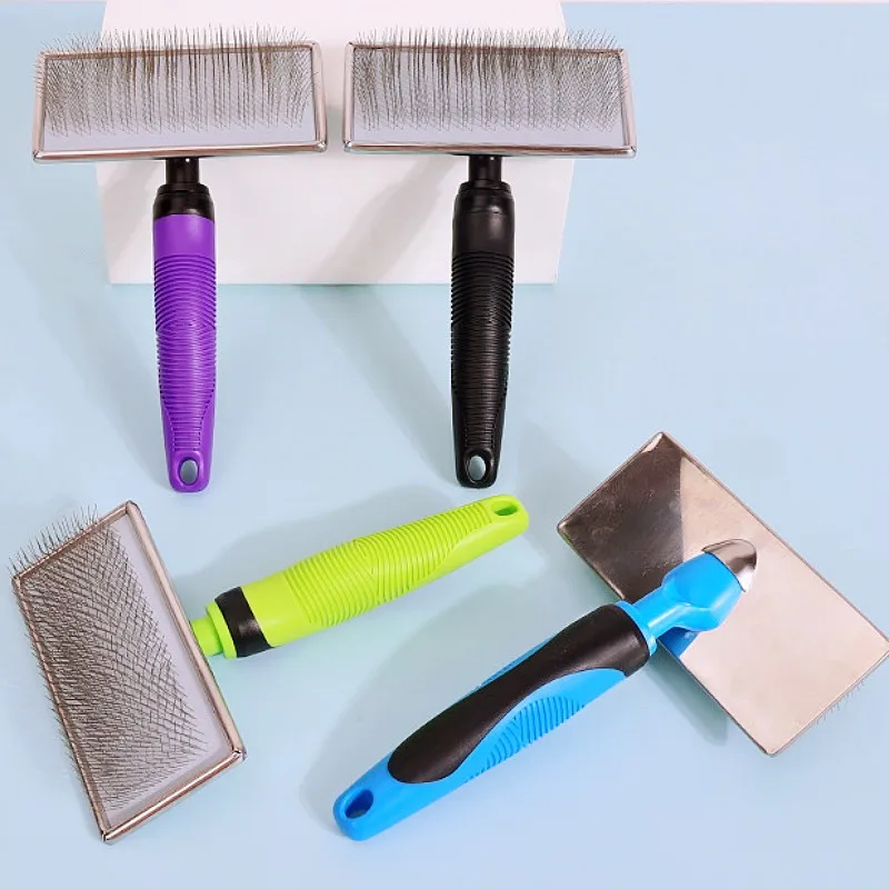 Peine para perros, cepillo para el cuidado de mascotas, removedor de pelo para perros, peines de dientes largos para perros grandes, limpieza de nudos, masaje, cepillo para gatos, suministros para mascotas - imagen 2