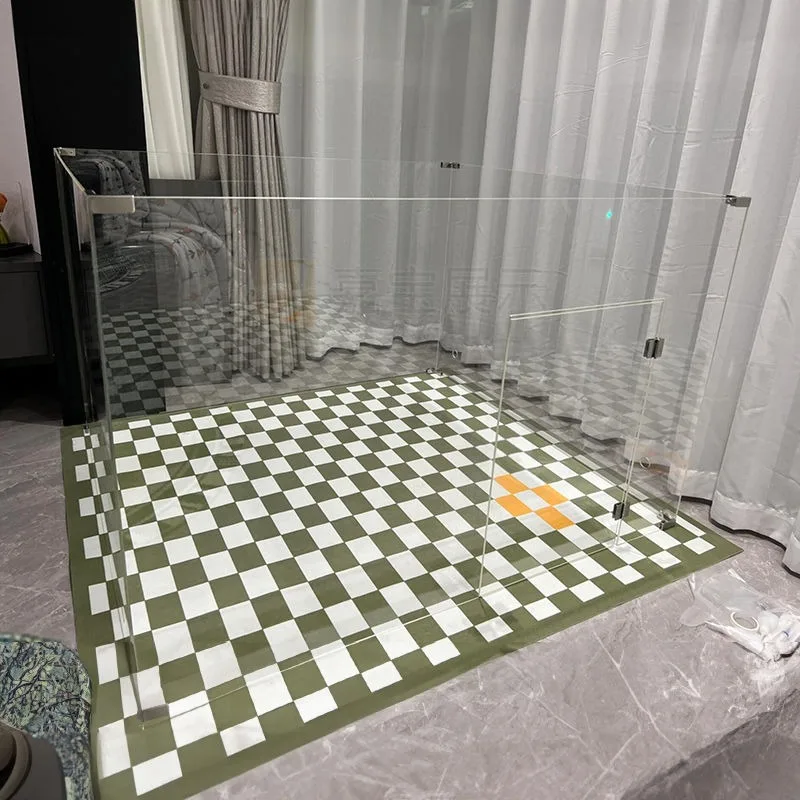 Cajas acrílicas para perros y gatos, jaula elevadora para interiores, valla plegable empalmada combinada, productos para mascotas, accesorios para muebles del hogar - imagen 4
