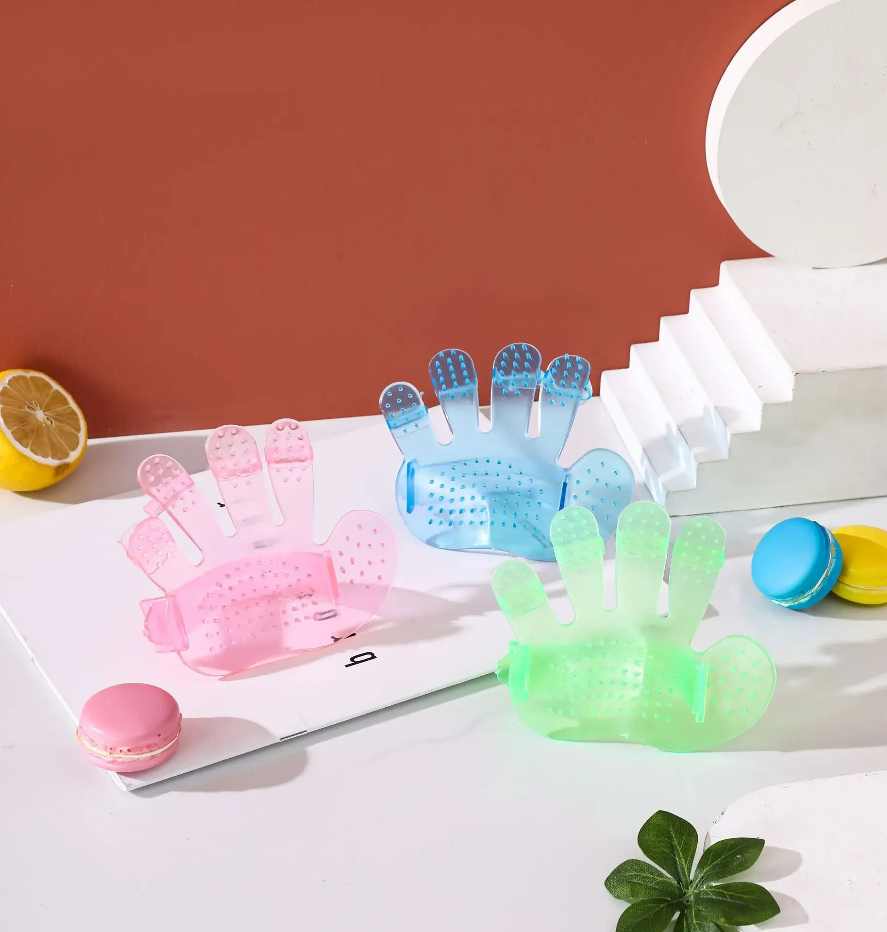 Cepillo de pelo para mascotas, guante de peine para perros y gatos, guante de aseo para limpieza de pelo de animales, accesorio para mascotas - imagen 4