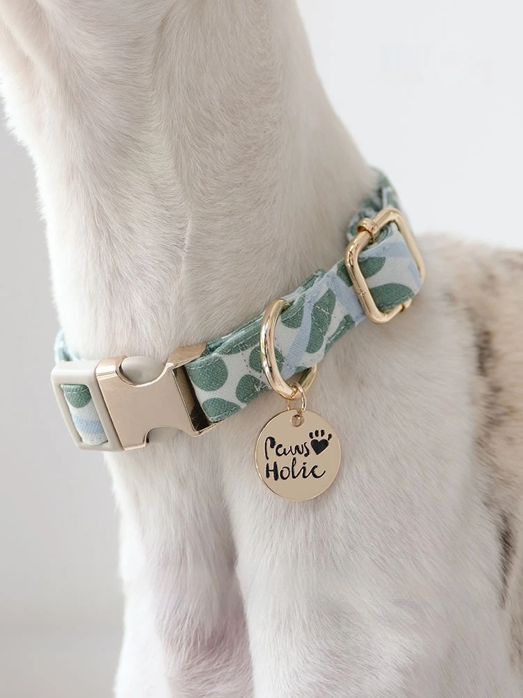 Collar para perro de tamaño pequeño y mediano, correa para mascotas al aire libre, Collar creativo, hipoalergénico, algodón suave para bebé, tamaño ajustable - imagen 2