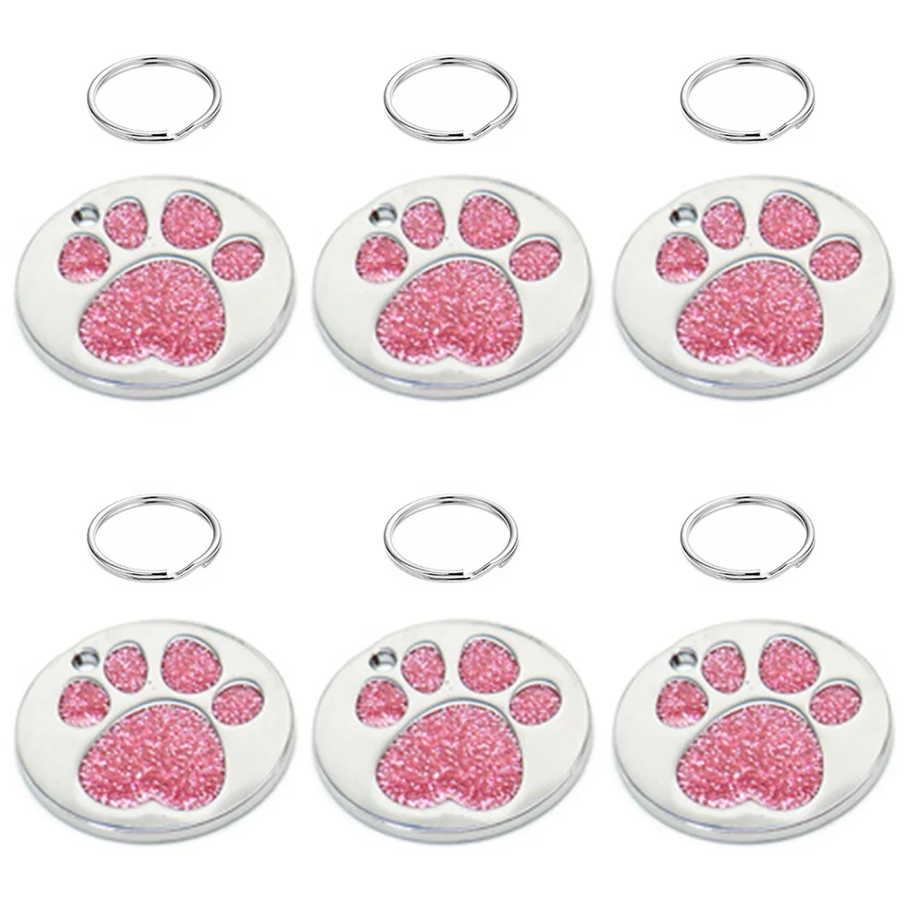 Placa de identificación 20 piezas para perro, placa redonda de aleación de gato, personalizada, láser - imagen 4