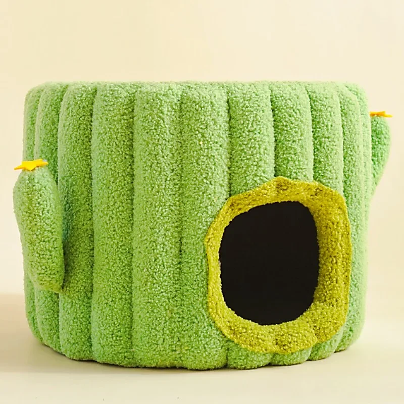 Rascador para casa de gatos, tablero rascador para gatos, almohadilla de cáñamo de Cactus bonito, poste rascador para gatos, rascador de nido de escalada, muebles para mascotas - imagen 5