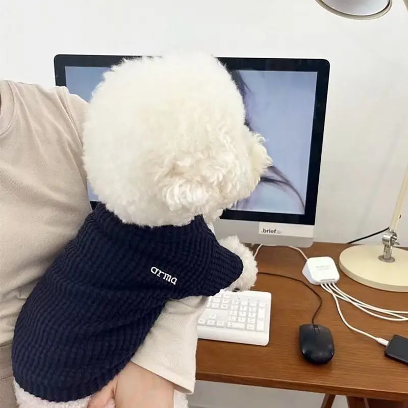 Pet Waffle Knit Bodysuit: Lightweight & Soft Base Layer for Cats and Small Dogs - Warm Yet Flexible for Spring and Fall - imagen 3