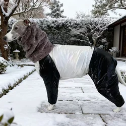 Abrigo impermeable para Galgo Italiano y Whippet con cuello alto