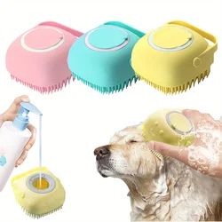 Cepillo baño con champú para perros y gatos – Masaje silicona