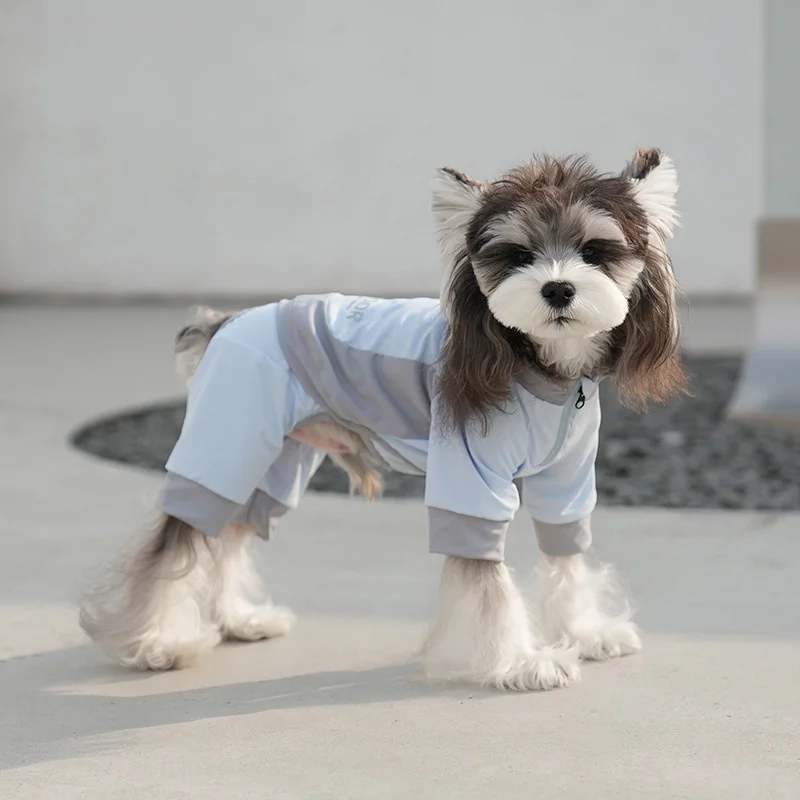 Ropa de verano para mascotas, chaqueta protectora solar, abrigo de cuatro patas de lujo Anti-UV para perros pequeños y grandes - imagen 3