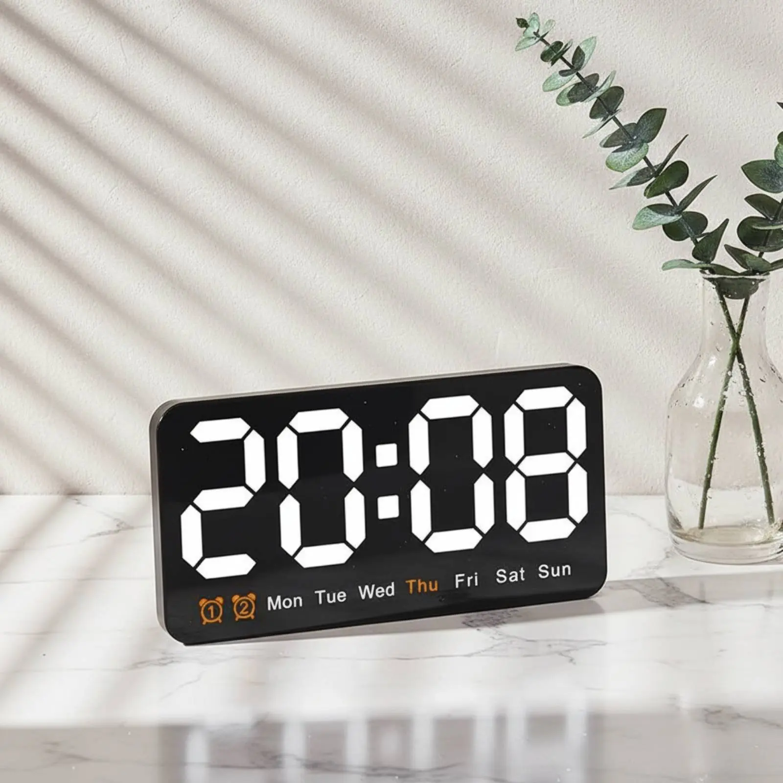 Despertador digital LED con termómetro de ambiente para gatos y perros - imagen 3