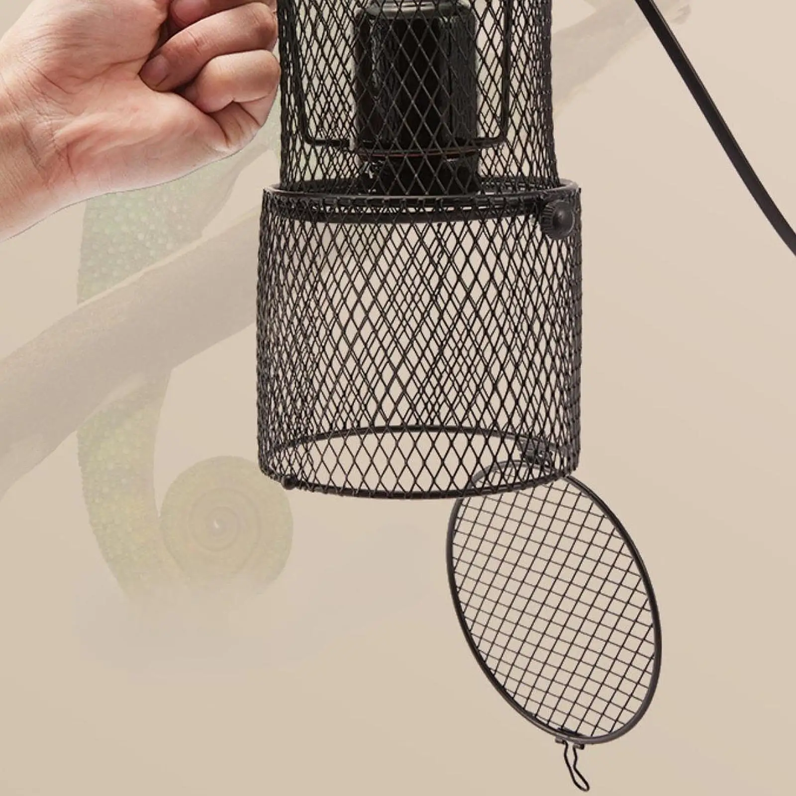 Reptile Heat Lamp Guard Basking Heater Lamp Cover for Amphibian Turtle Chick