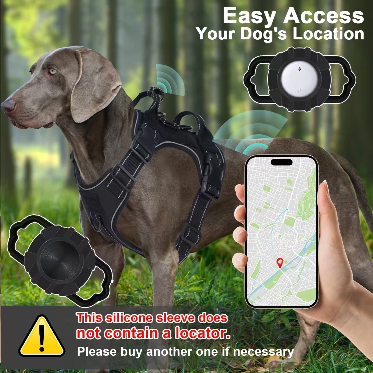 arnés anti tirones con localizador para perros medianos y grandes - imagen 5