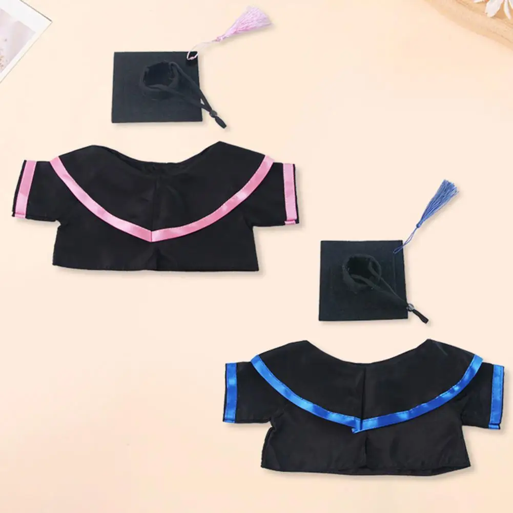 Conjunto de disfraz de graduación para mascotas pequeñas, gorro y bata de graduación de conejo, traje de graduación para mascotas con borla para accesorios de gatos y conejitos - imagen 4
