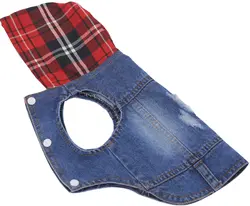 Chaqueta vaquera con capucha para perros pequeños y medianos