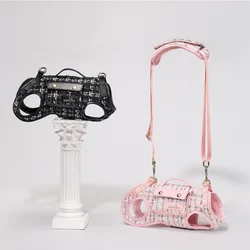 Bandolera portaperros para perros pequeños estilo tweed
