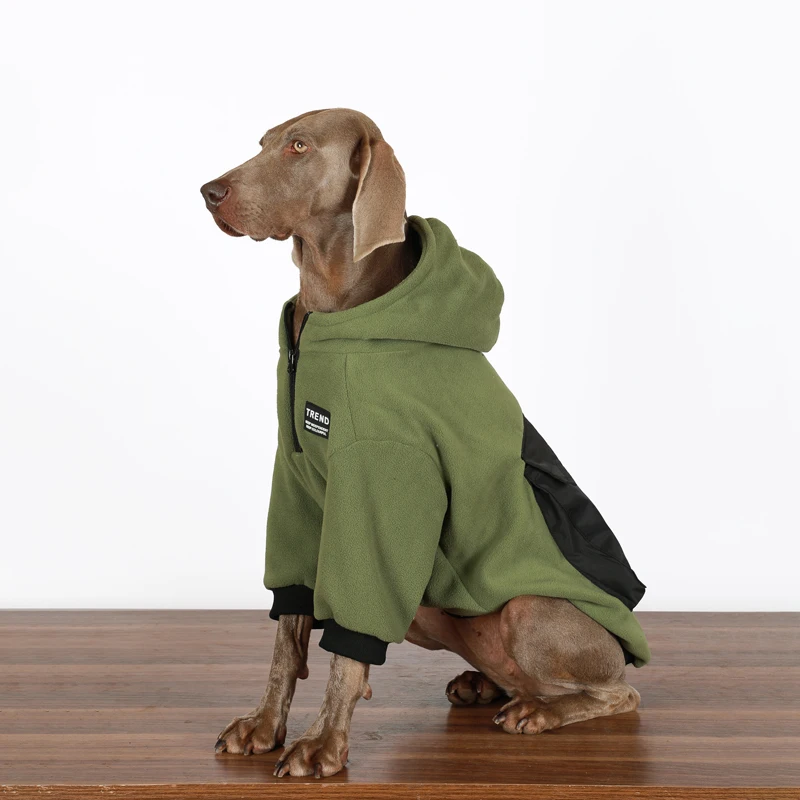 Chaqueta grande para perro de primavera con sudadera con capucha, disfraz para perros grandes medios de 2 le sina, diseño de moda, trajes de Labrador Golden Retriever en invierno - imagen 2