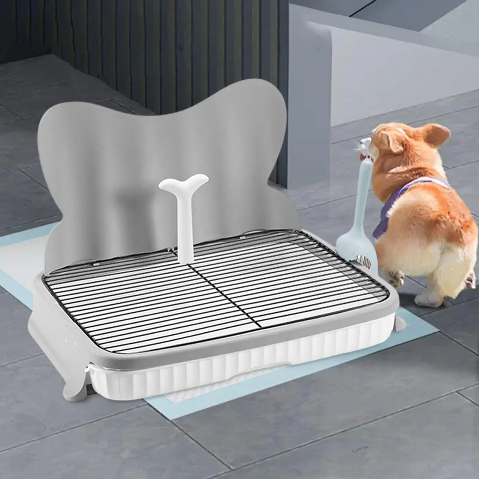 Dog Toilet Sturdy Urine Pad Training Tool Waterproof Fast Cleaning with Splash