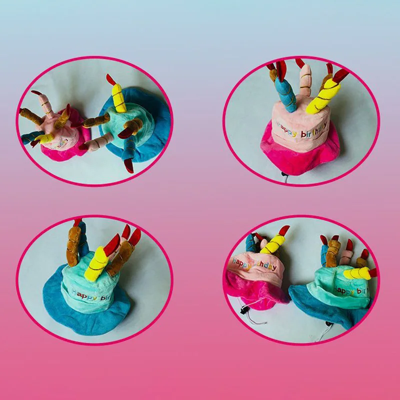 Sombrero para perro mascota para fiesta de cumpleaños, sombreros ajustables para perros, disfraces para perros y gatos, sombrero de vestir para el cuidado de cachorros, suministros para mascotas - imagen 5