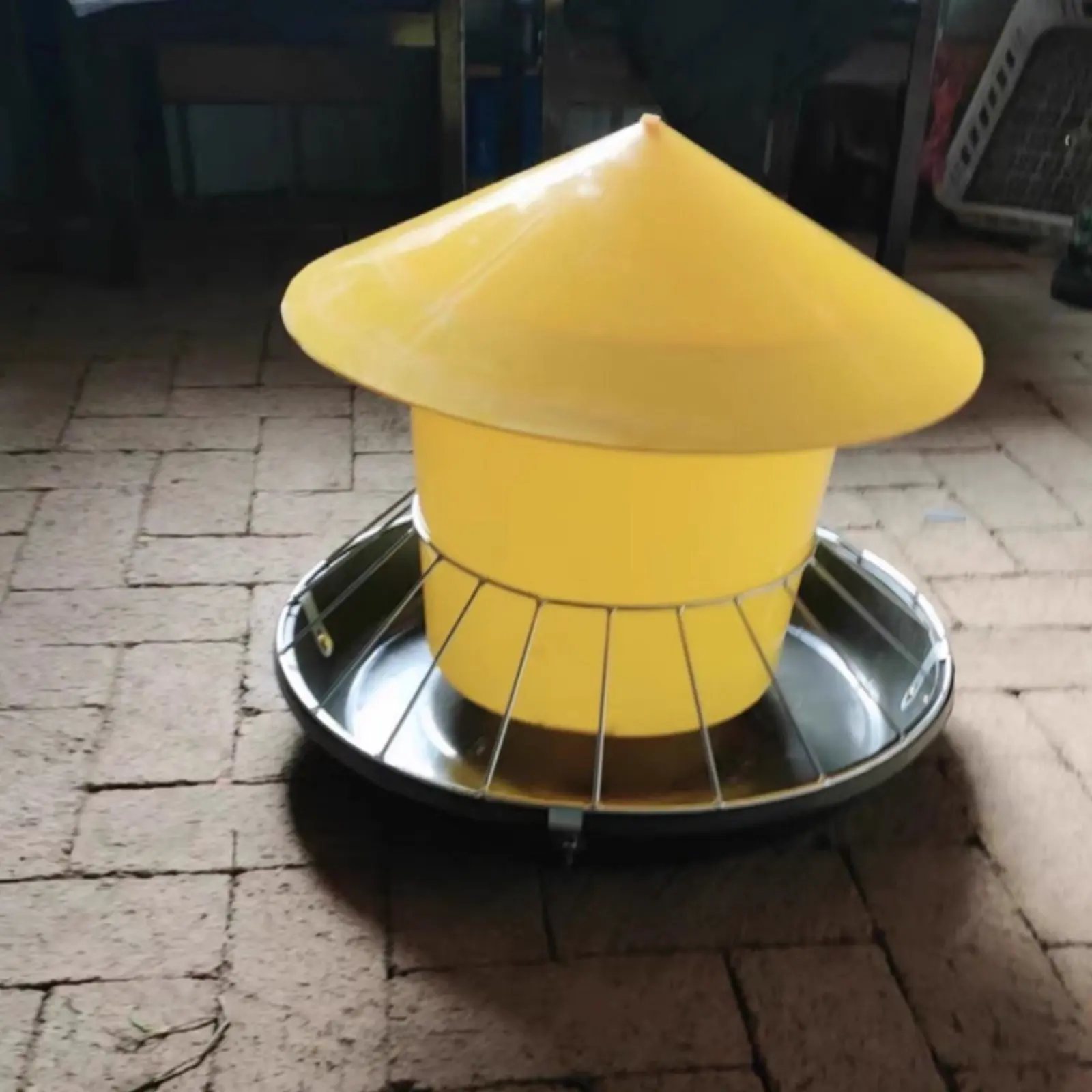 Comedero anti-perchas para gallinas y pollos, gran capacidad