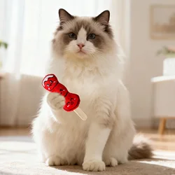 1 unidad de juguetes de peluche para gatos, juguete interactivo para gatos, entretenimiento de entrenamiento, Haws confitos en un palo, juguete para masticar mascotas, productos para mascotas