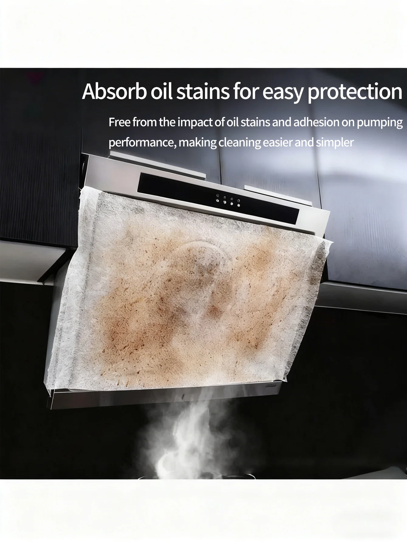 Filtro recambio campana cocina – Papel absorbente ignífugo – 12 uds - imagen 4