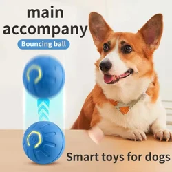 Bola de juguete inteligente para mascotas, juguete interactivo electrónico para mascotas, bola móvil USB para cachorros, regalo de rebote en movimiento automático, productos para gatos.