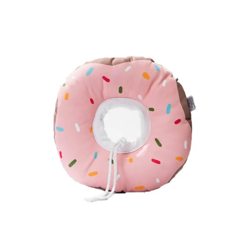 Collar impermeable con forma de donut para gato, collar isabelino para esterilización de perros y mascotas, anillo protector antichar y antiarañazos