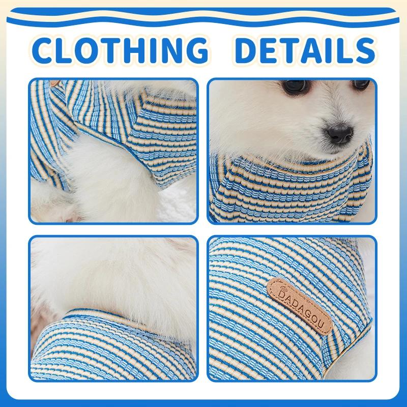 Ropa de verano para mascotas, Chaleco de punto para perros pequeños, camiseta transpirable para cachorros, vestido lindo de moda para gatos - imagen 2