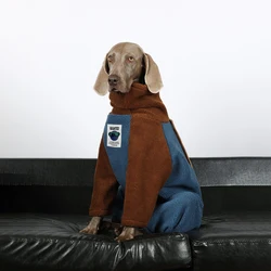 Abrigo de cuello alto para perros grandes Labrador Golden Retriever