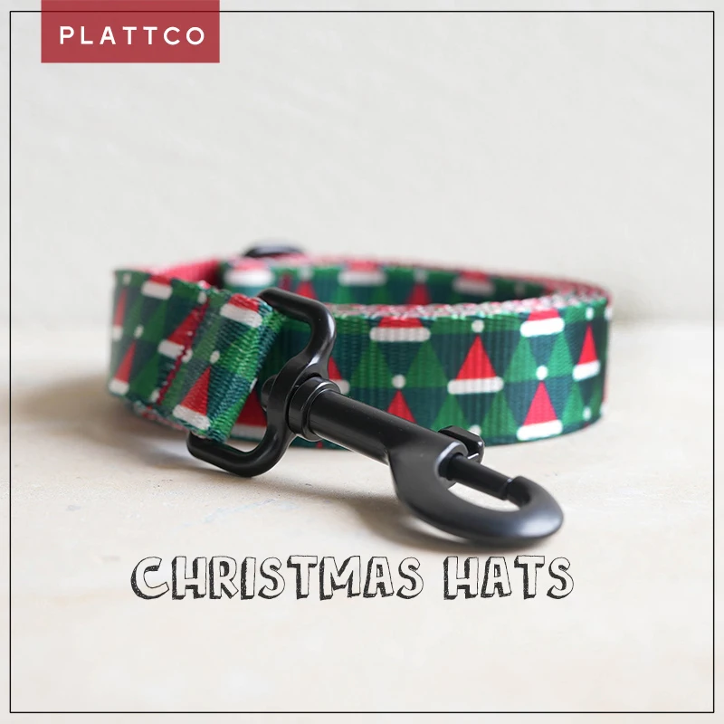 PLATTCO Correa para perro de estilo festivo única Sombreros de NAVIDAD convenientes para caminar al accesorio para perros para todo tipo de perros 5 tamaños PDL340