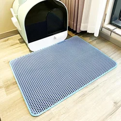 Tapete impermeable antiderrames para arena de gato