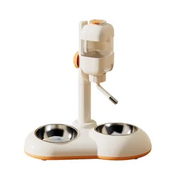 Cuencos dobles para perros bebedero automatico vertical y antivuelco