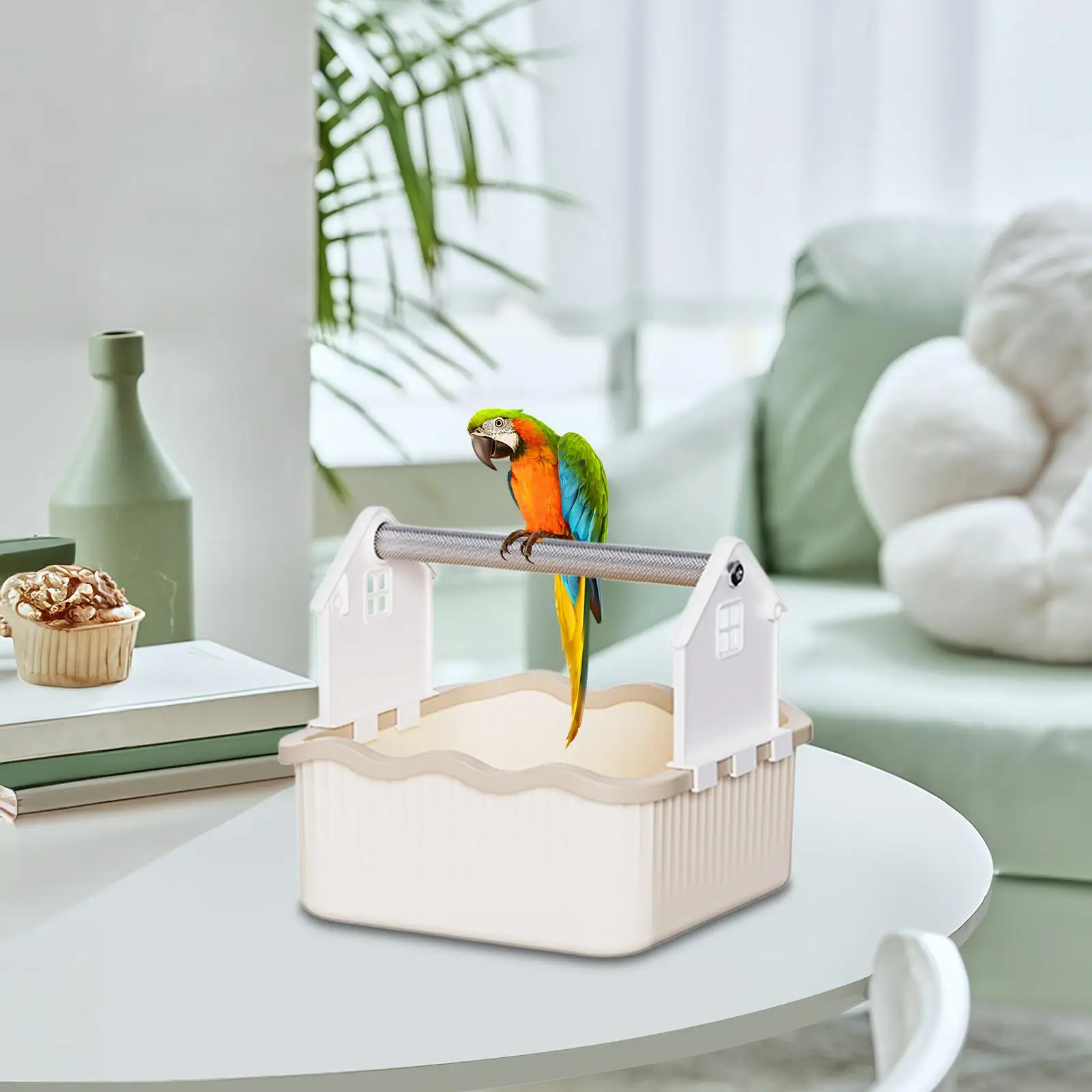 Tabletop Parrot Stand, Desktop, Pet Supplies, Bird Gym, Bird Perch Stand, for Parakeets ,Lovebirds