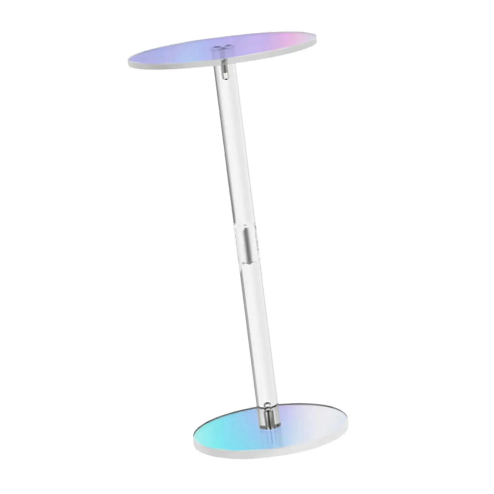 Acrylic Side Table,Beverage Stand,for Small Space Premium Modern Small Round Table Drink Table End Table for Living Room Bedside