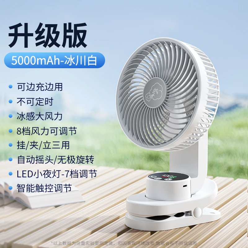 Nuevo Ventilador de carga para mascotas tipo Clip pequeño Usb ventilador eléctrico de refrigeración portátil coche silencioso hogar dormitorio cama Oficina escritorio al aire libre - imagen 4