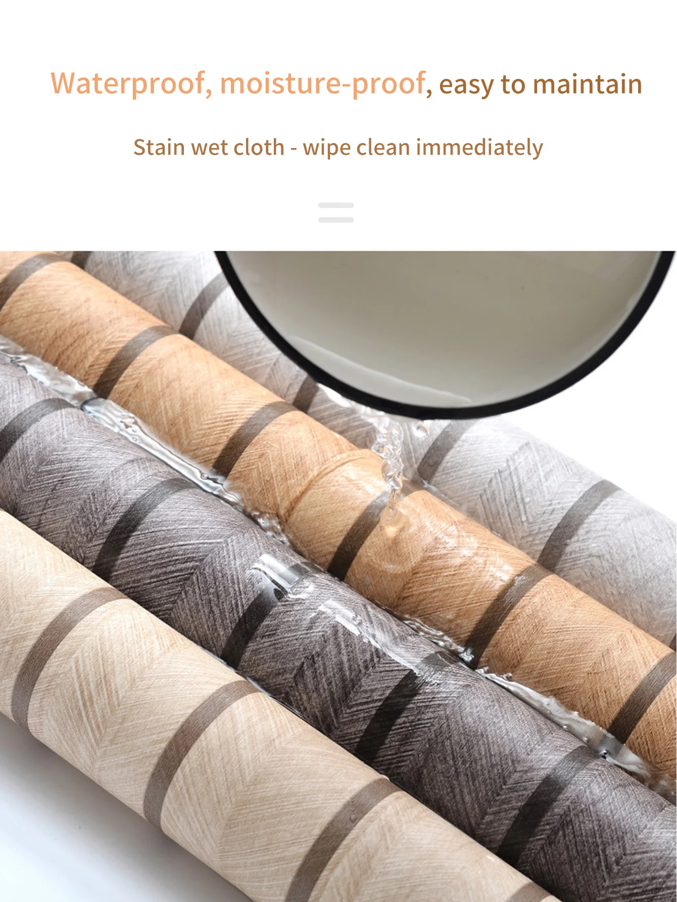 1 rollo de paneles de pared autoadhesivos para decoración del hogar, pegatinas de pared con diseño de rejilla texturizada, papel tapiz que se puede pelar y pegar inmediatamente, impermeable y fácil de limpiar, adecuado para decoración de baño, sala de estar, dormitorio, baño, etc. , Es una elección ideal para mejorar la estética general de la sala de estar. - imagen 5