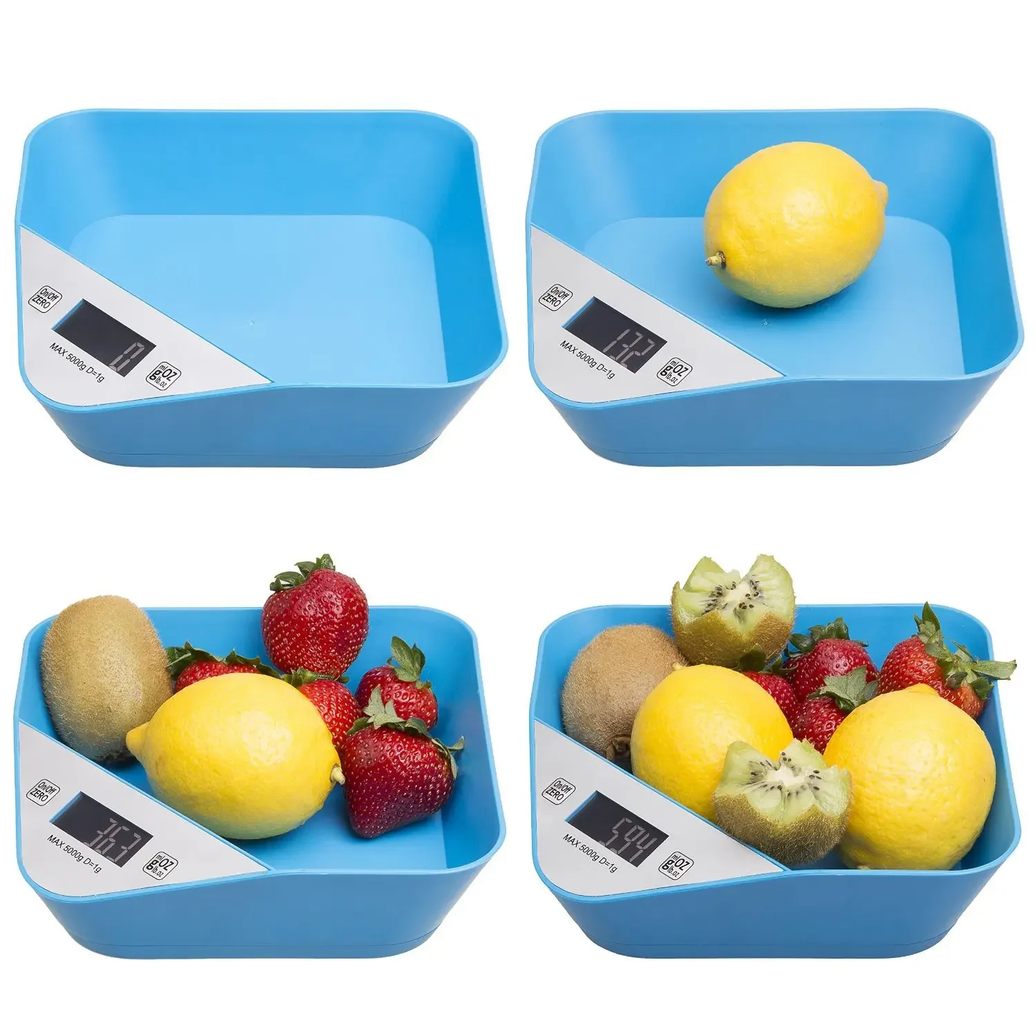 Báscula de peso para mascotas pequeñas para gatos y perros, báscula de cocina tipo tazón de 5000g - imagen 4