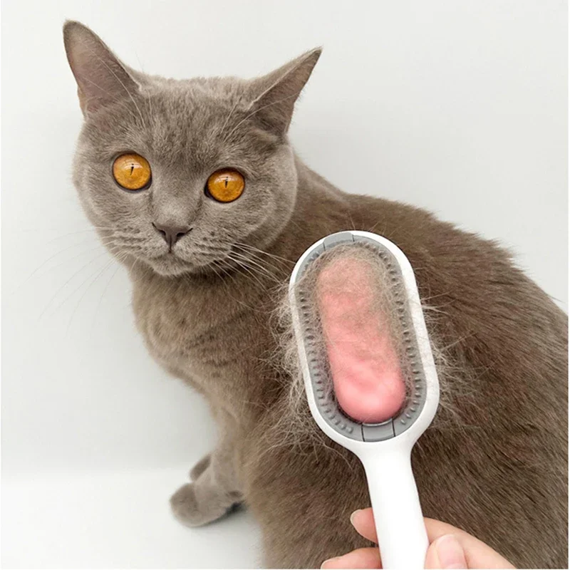 Eliminador de peine para perros y gatos, elimina el pelo, limpieza de perros y gatos, peine masajeador para cepillo, accesorios de aseo suave - imagen 3