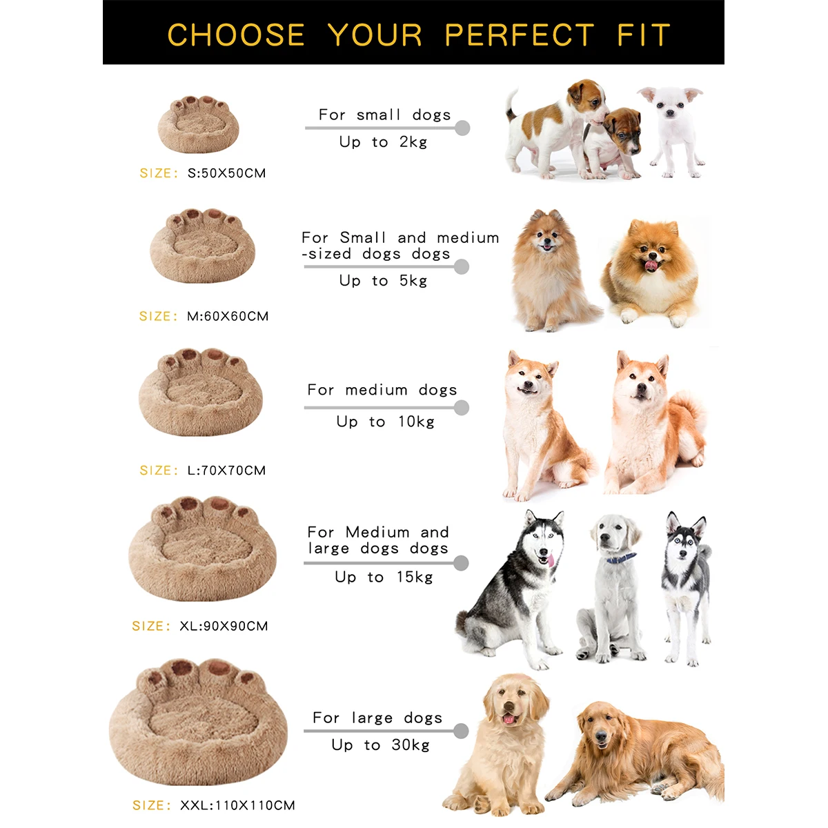 Cama de felpa suave para perros y gatos – Cálida y lavable - imagen 5