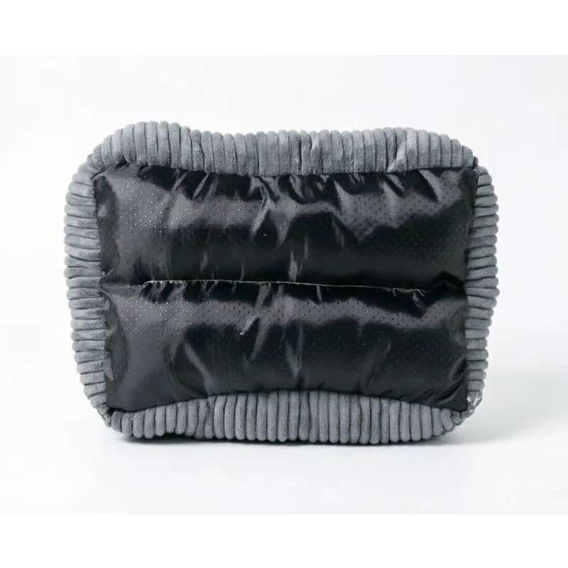 Cama sofá de felpa para perros pequeños y medianos, color gris - imagen 2
