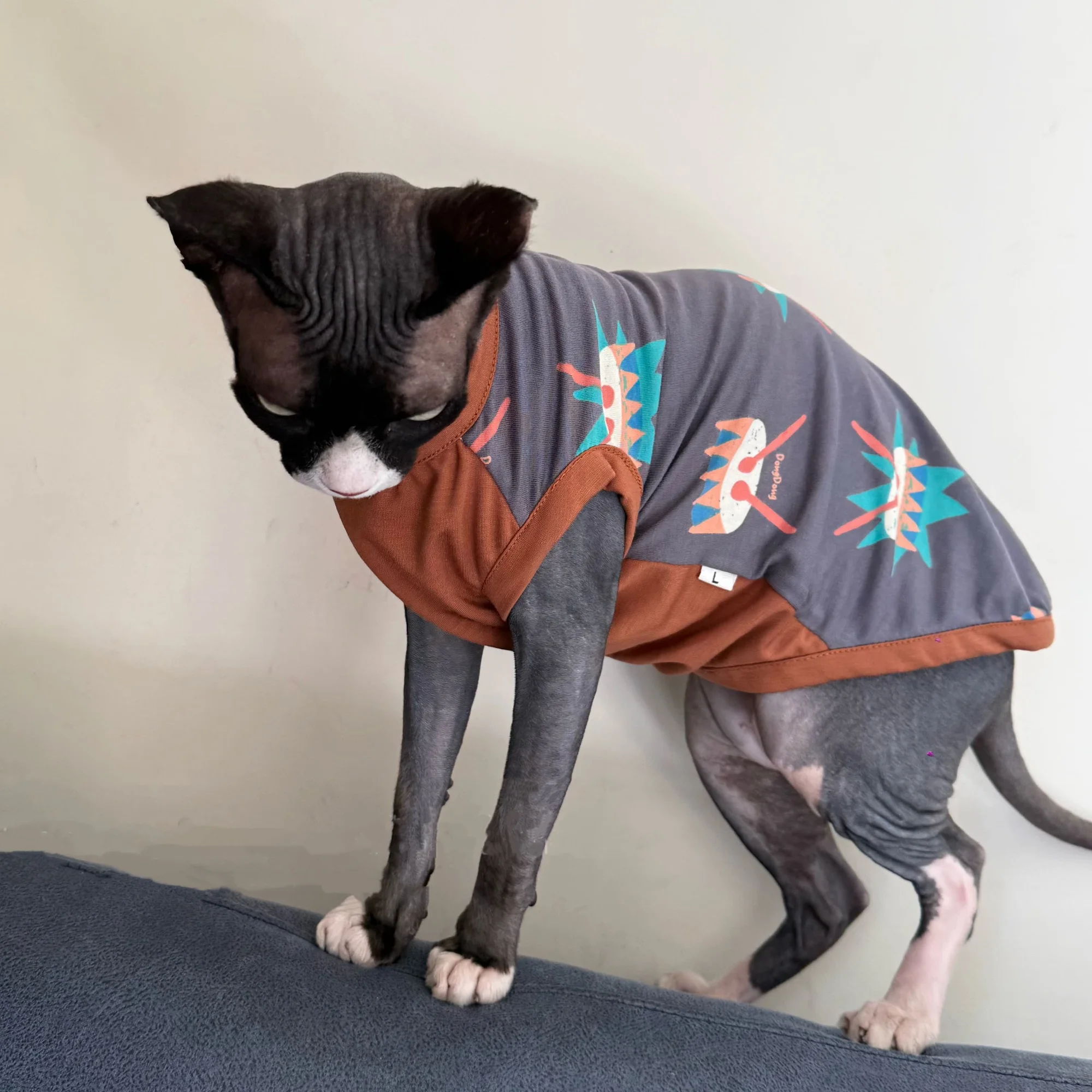 Chaleco de algodón para gatos Sphynx y Devon Rex – Ropa de verano - imagen 5